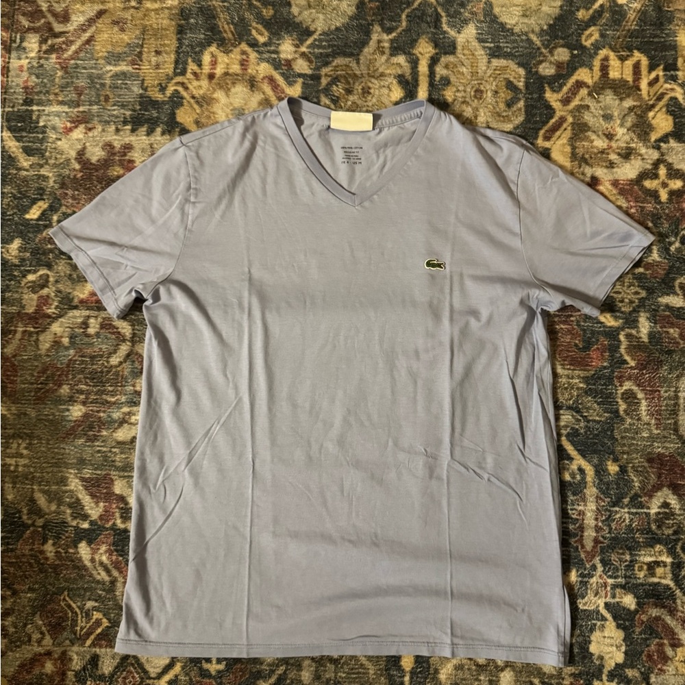 Lacoste Men's blue V-Neck T-Shirt